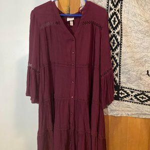 Knox Rose, Maroon, Size: XXL